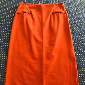 Orange Halogen Pencil Skirt size 4